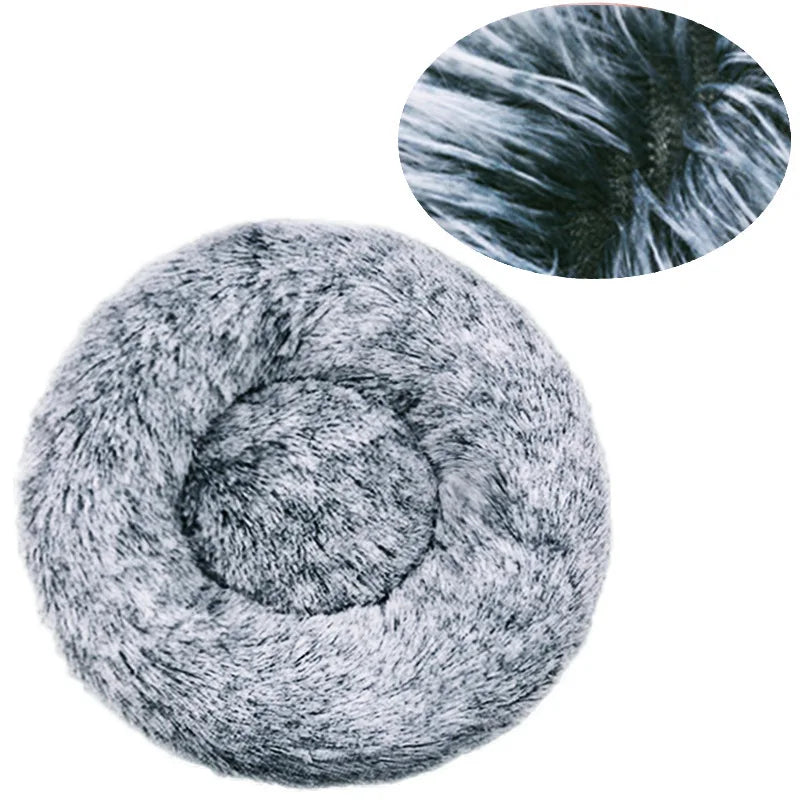 Luxurious Cozy & Plush Round Pet Bed for Large Dogs & Cats - The Ultimate Sleeping Retreat (40-90cm)