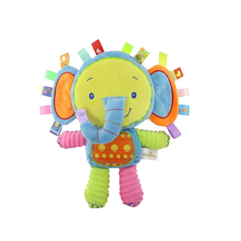 Snuggle Up with Our Soft Baby Elephant Plush Toy - The Ultimate Rattle Buddy for Your Little One!