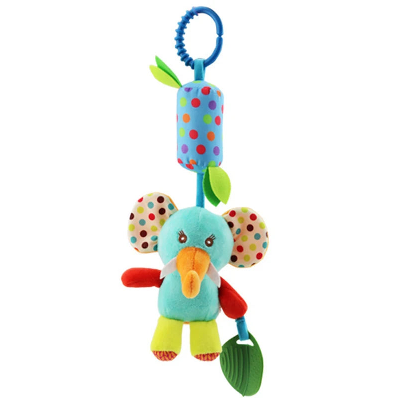 Enchanting Plush Animal Crib Mobile Toy - Perfect for Stroller, Car Seat & Nursery Fun!