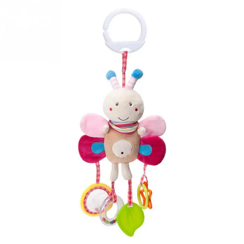 Enchanting Plush Animal Crib Mobile Toy - Perfect for Stroller, Car Seat & Nursery Fun!