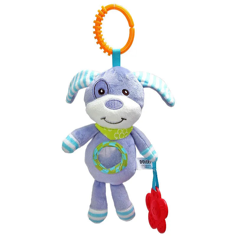 Enchanting Plush Animal Crib Mobile Toy - Perfect for Stroller, Car Seat & Nursery Fun!