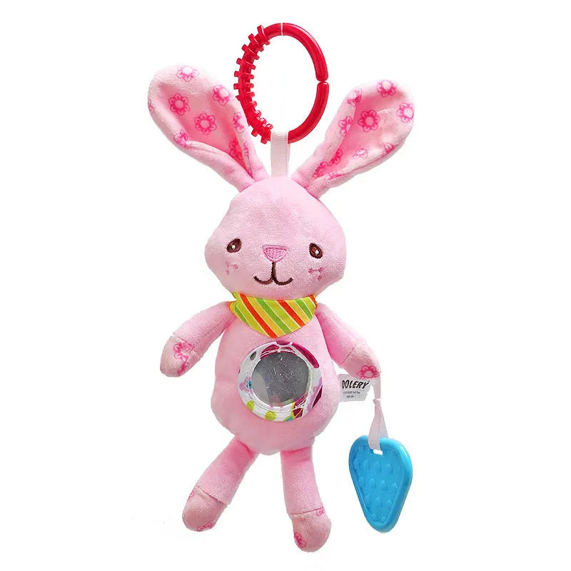 Enchanting Plush Animal Crib Mobile Toy - Perfect for Stroller, Car Seat & Nursery Fun!