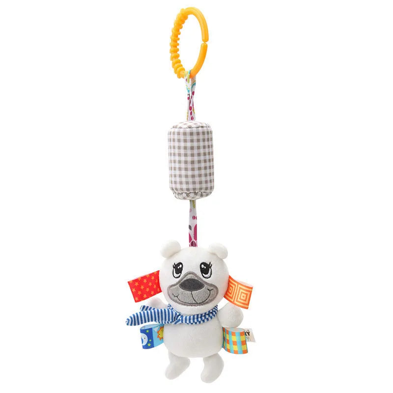 Enchanting Plush Animal Crib Mobile Toy - Perfect for Stroller, Car Seat & Nursery Fun!