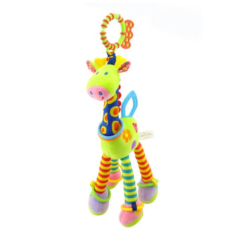 Enchanting Plush Animal Crib Mobile Toy - Perfect for Stroller, Car Seat & Nursery Fun!