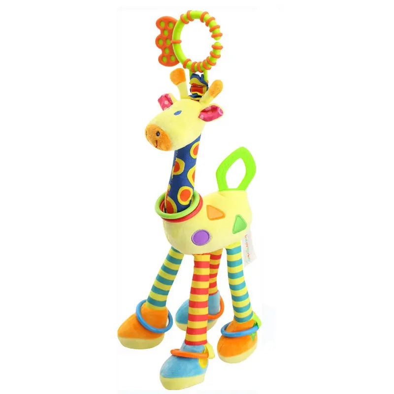 Enchanting Plush Animal Crib Mobile Toy - Perfect for Stroller, Car Seat & Nursery Fun!