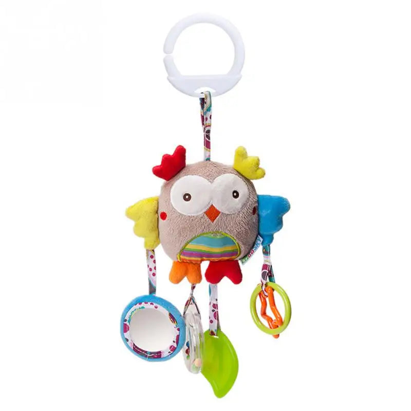 Enchanting Plush Animal Crib Mobile Toy - Perfect for Stroller, Car Seat & Nursery Fun!