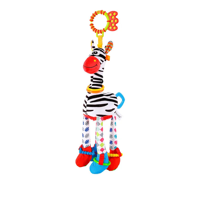 Enchanting Plush Animal Crib Mobile Toy - Perfect for Stroller, Car Seat & Nursery Fun!