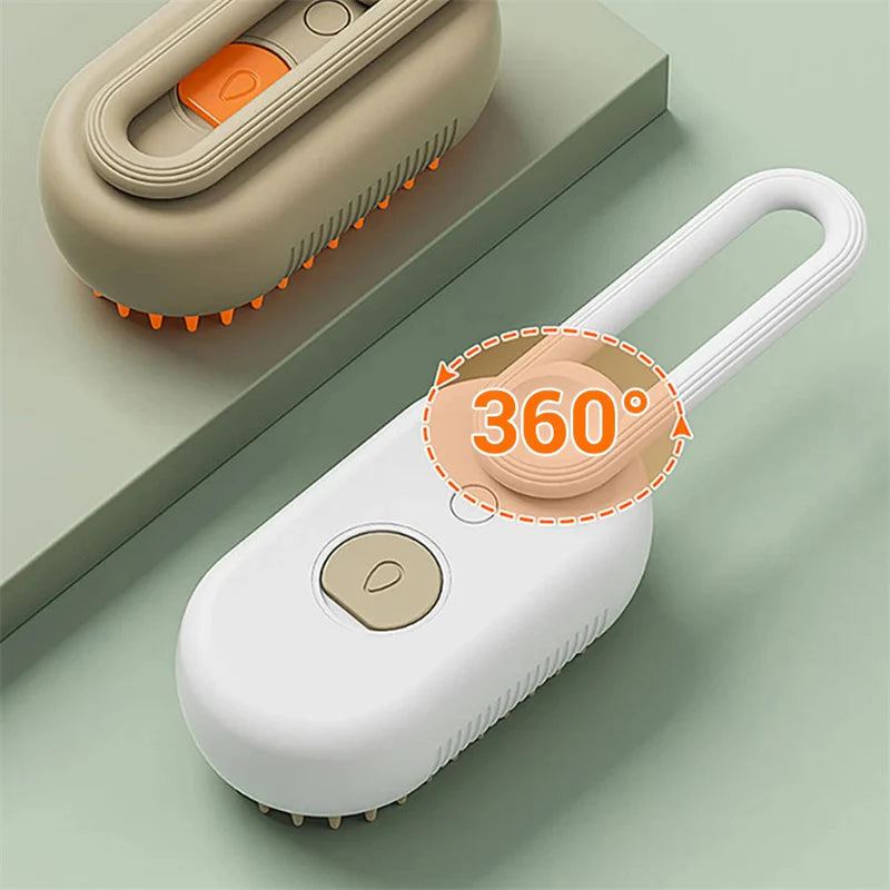 Transform Grooming Time into a Pampering Experience with the 3-in-1 Electric Cat and Dog Steam Brush - The Ultimate Tool for Grooming, Massage, and Effortless Hair Removal!