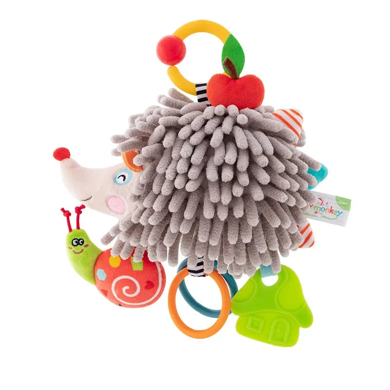 Enchanting Plush Animal Crib Mobile Toy - Perfect for Stroller, Car Seat & Nursery Fun!