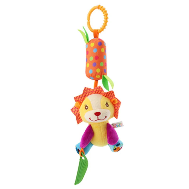 Enchanting Plush Animal Crib Mobile Toy - Perfect for Stroller, Car Seat & Nursery Fun!