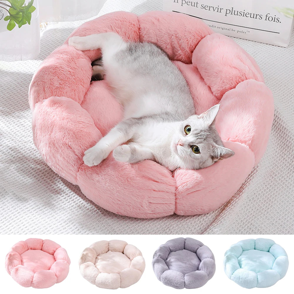 Snuggly Flower Power Pet Bed: The Ultimate Cozy Oasis for Your Furry Fashionistas!