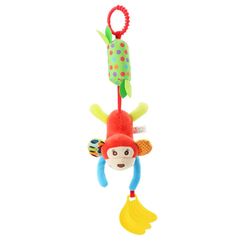 Enchanting Plush Animal Crib Mobile Toy - Perfect for Stroller, Car Seat & Nursery Fun!