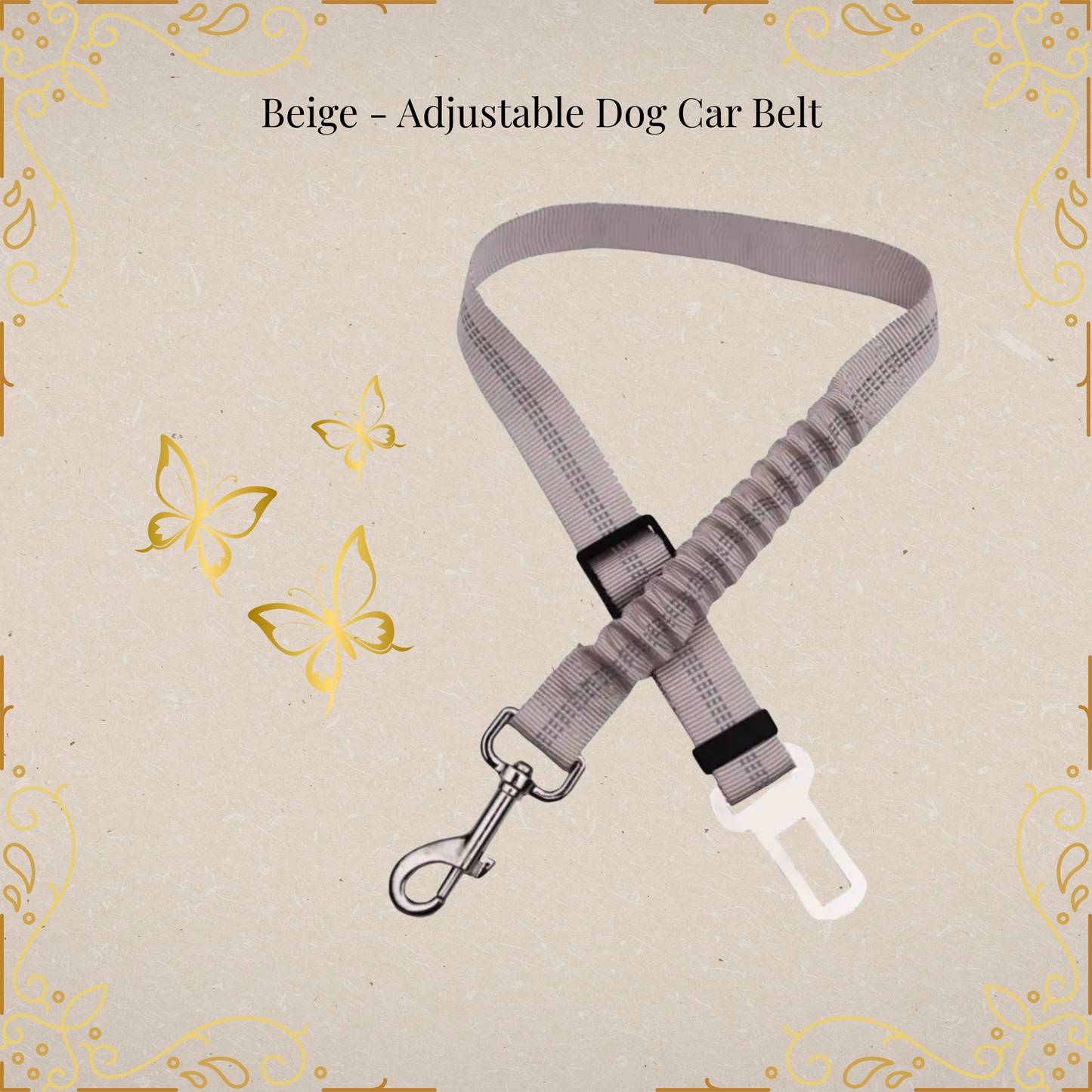 🐾LuxePaw Reflective Dog Seat Belt 🚗