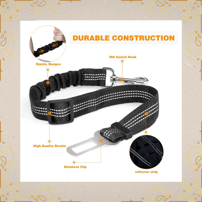 🐾LuxePaw Reflective Dog Seat Belt 🚗