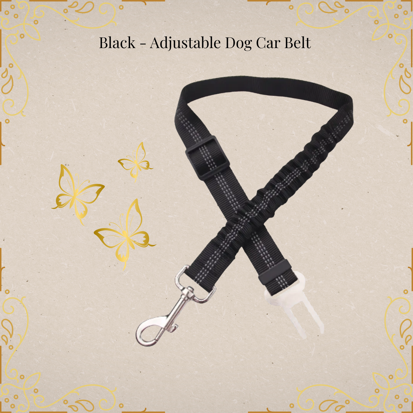 🐾LuxePaw Reflective Dog Seat Belt 🚗