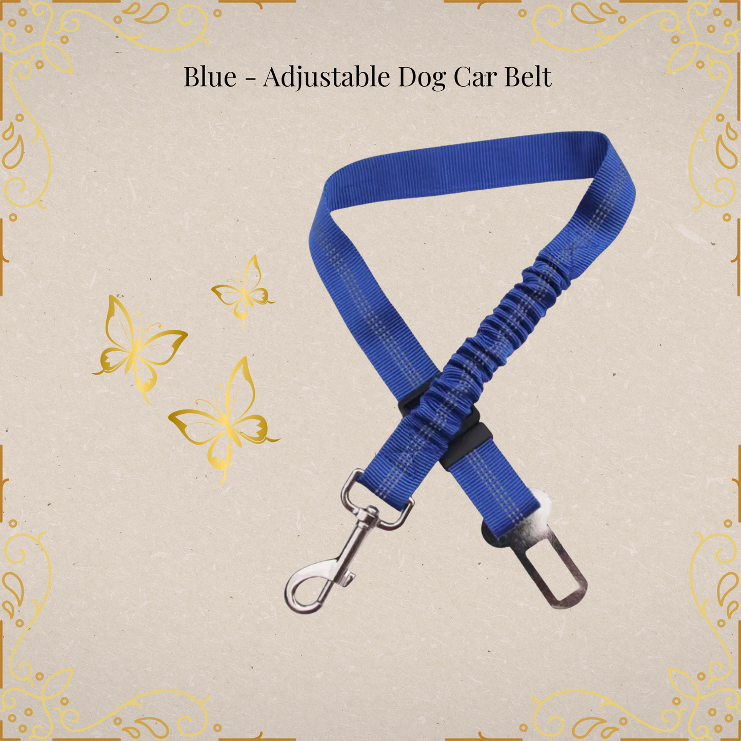 🐾LuxePaw Reflective Dog Seat Belt 🚗