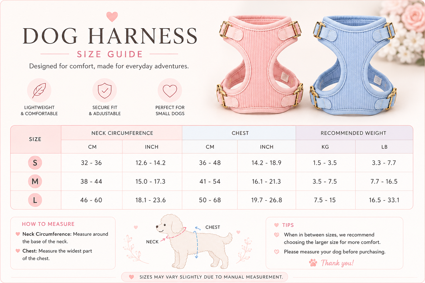✨ Luxury Corduroy Dog Harness & Leash Set