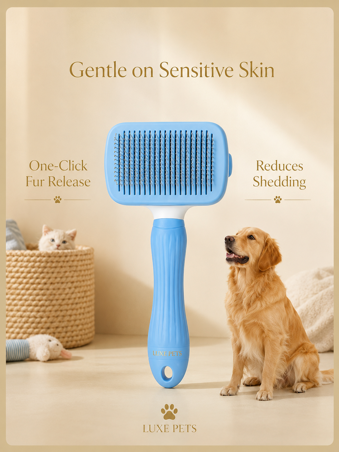 Luxe FurCare™ Deshedding Brush ✨