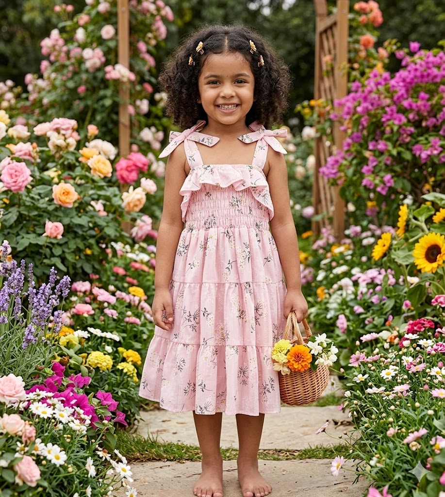 Floral Princess Toddler Dress 🌸