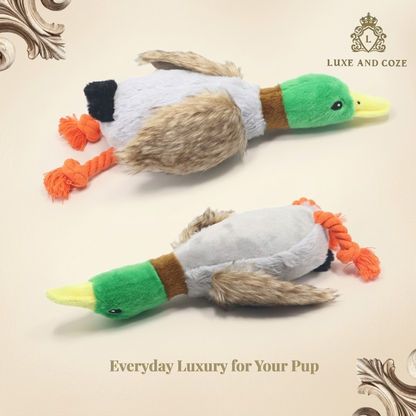 Cute Duck Plush Squeaky Dog Toy 🦆💕