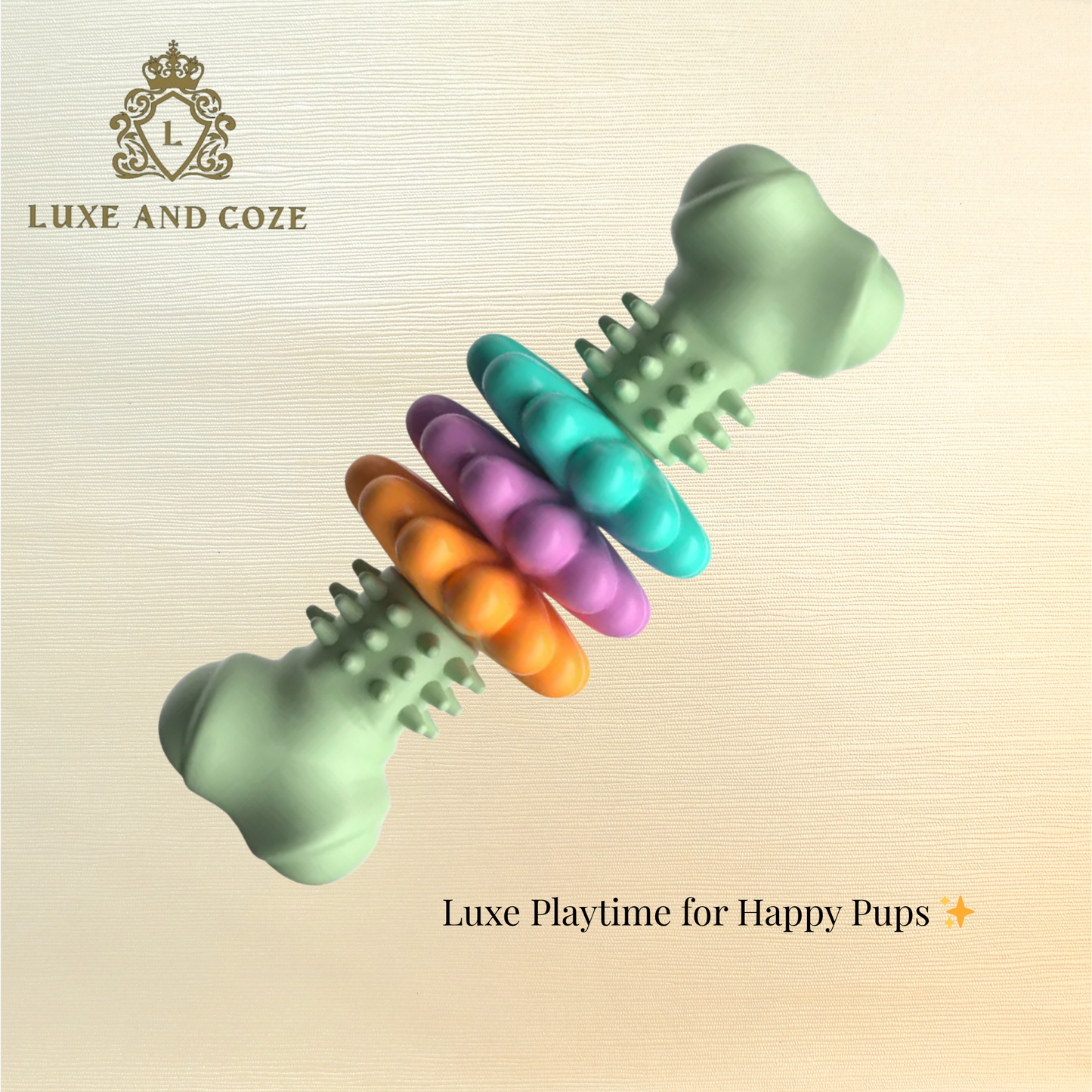 LuxeChew Interactive Puppy Bone 🐶🦴