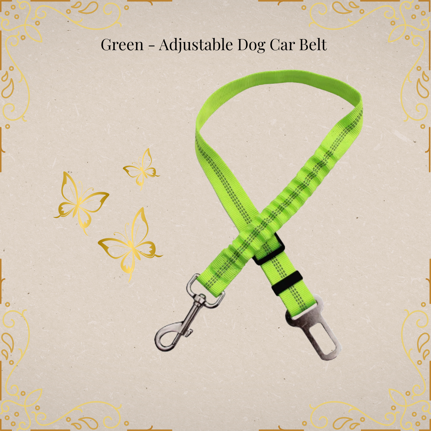 🐾LuxePaw Reflective Dog Seat Belt 🚗