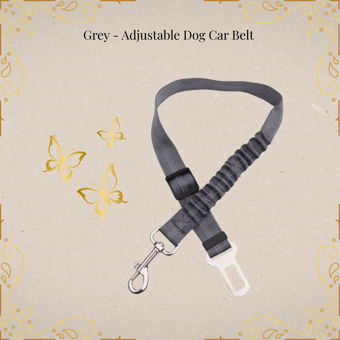 🐾LuxePaw Reflective Dog Seat Belt 🚗