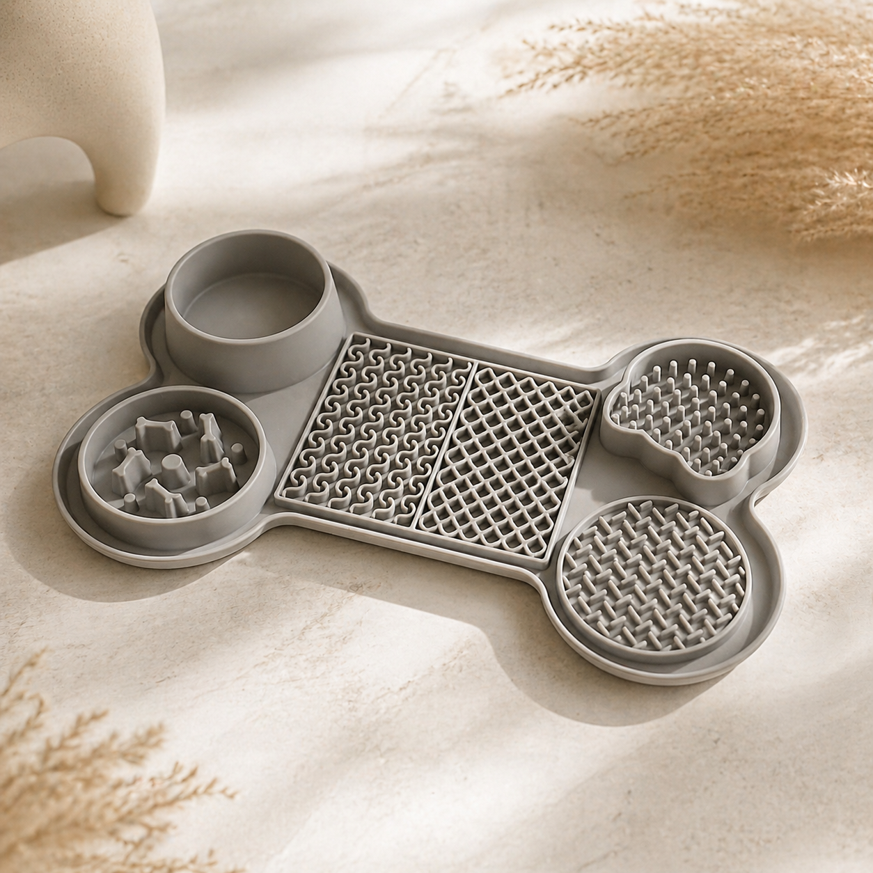 CalmFeast™ Luxe Lick Mat & Slow Feeder 🐶