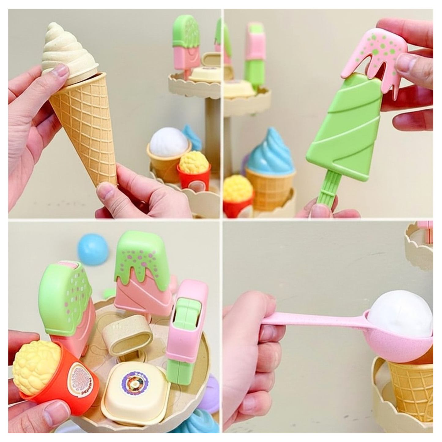 Montessori Ice Cream Pretend Play Set 🍦
