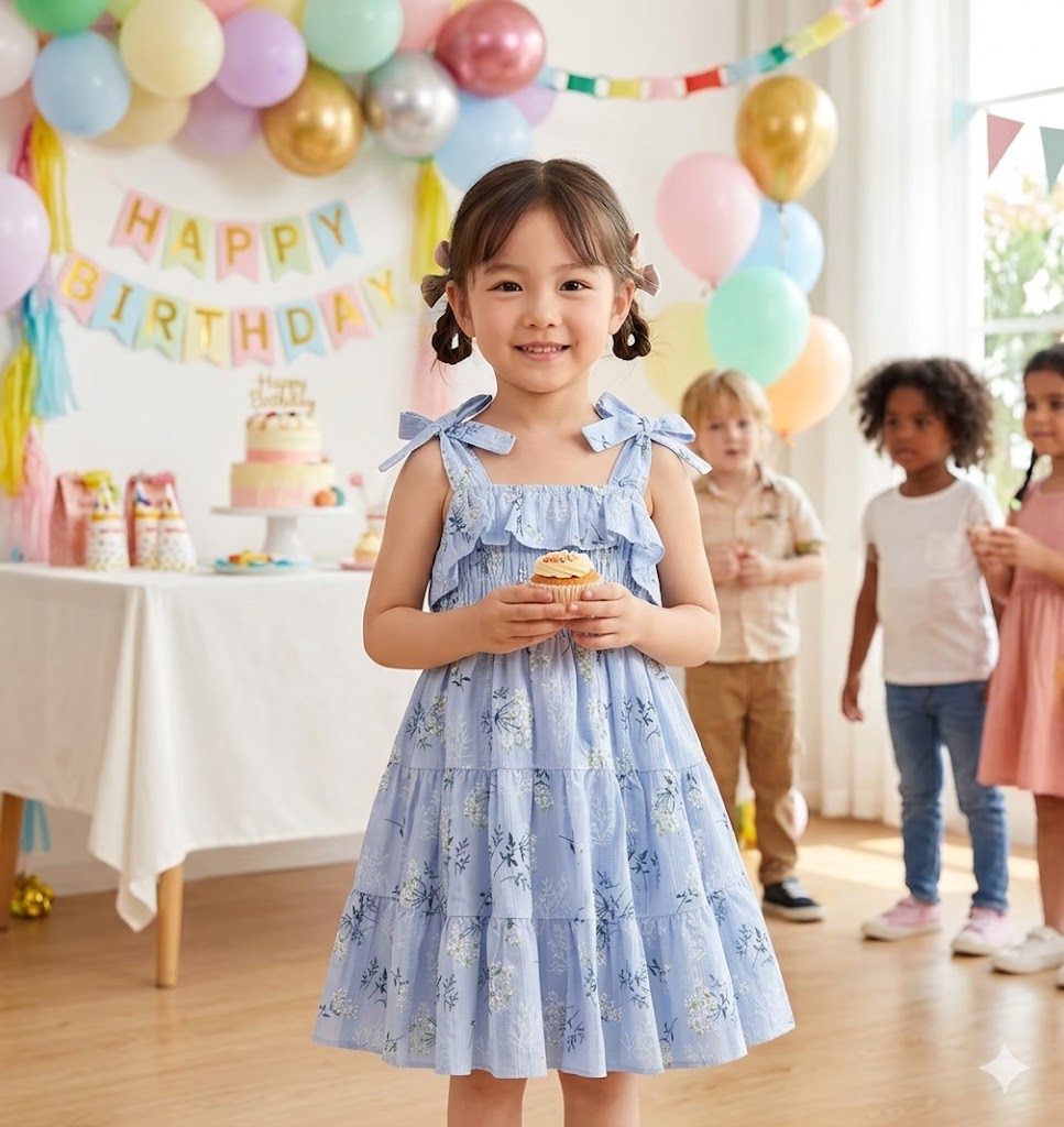 Floral Princess Toddler Dress 🌸