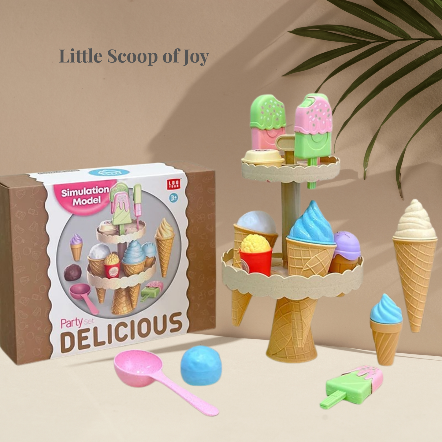 Montessori Ice Cream Pretend Play Set 🍦