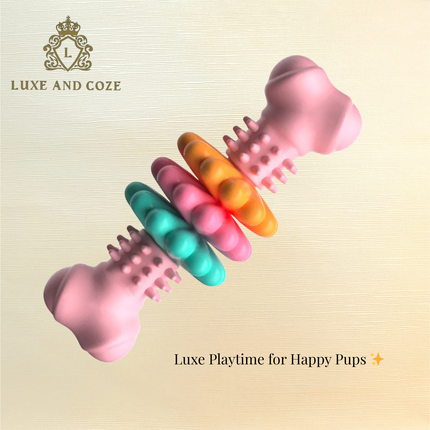 LuxeChew Interactive Puppy Bone 🐶🦴