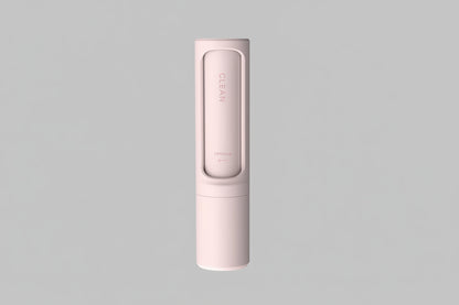 Blush Pink reusable pet hair remover roller.