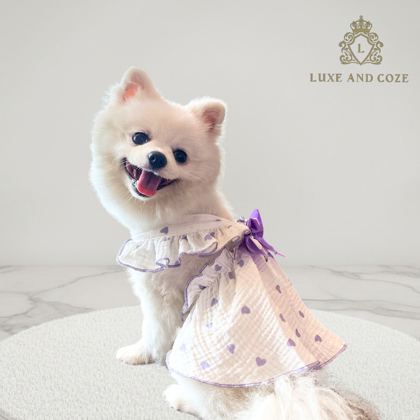 Luxe Bow Floral Pet Harness Dress 🌸🎀