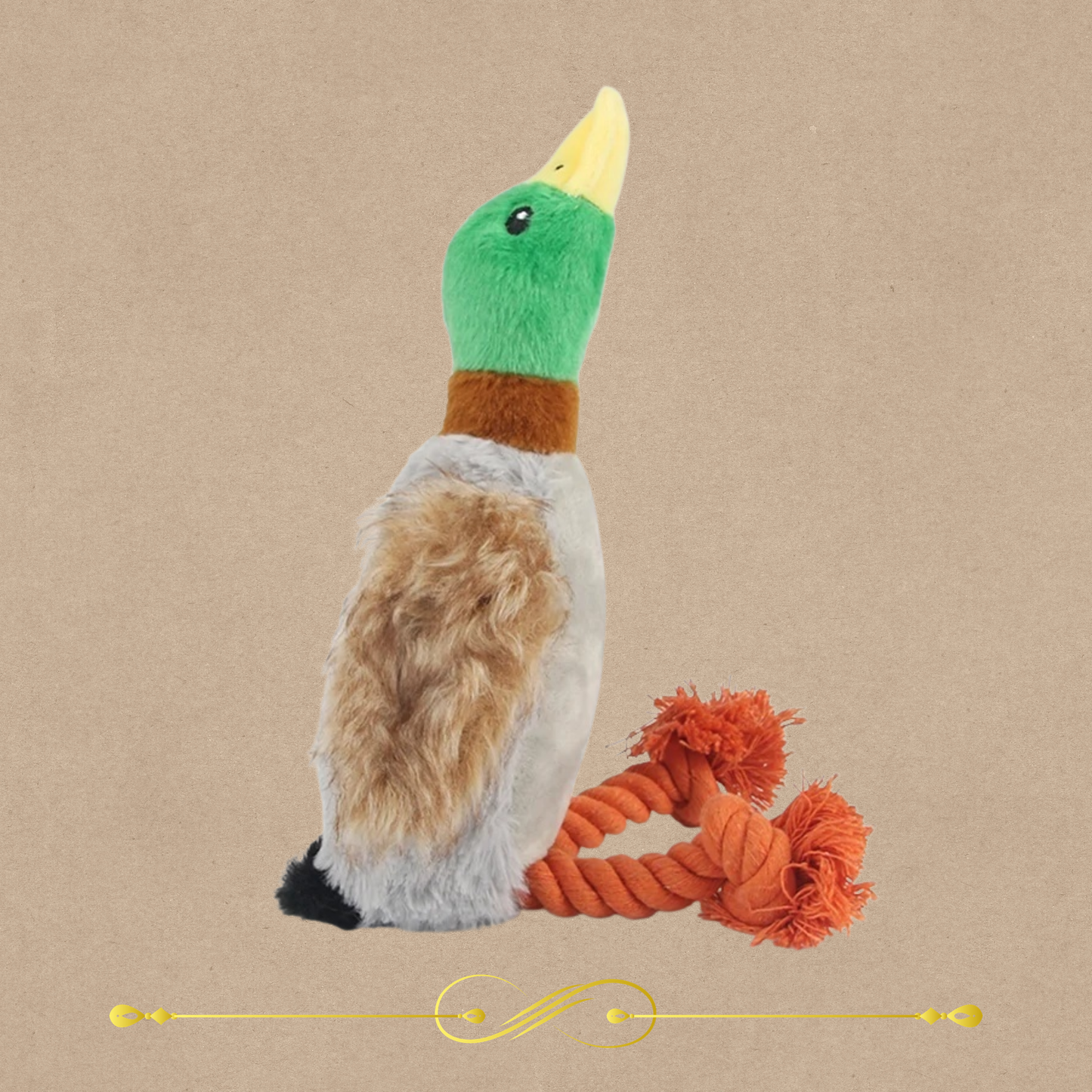 Cute Duck Plush Squeaky Dog Toy 🦆💕