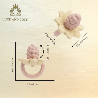 LuxeBloom™ Silicone Baby Teether | BPA-Free Teething Toy