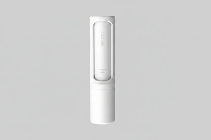 Pearl White reusable pet hair remover roller.