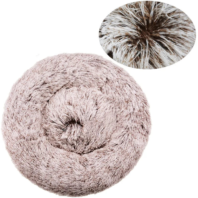 Luxurious Cozy & Plush Round Pet Bed for Large Dogs & Cats - The Ultimate Sleeping Retreat (40-90cm)