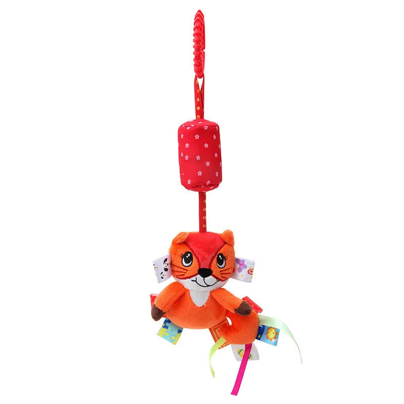 Enchanting Plush Animal Crib Mobile Toy - Perfect for Stroller, Car Seat & Nursery Fun!