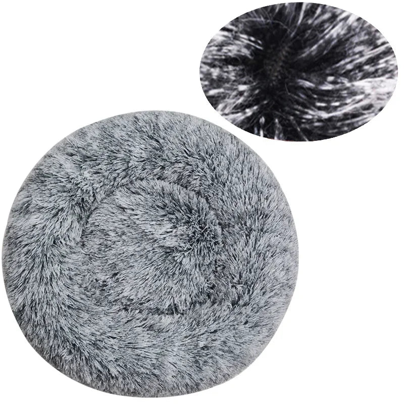 Luxurious Cozy & Plush Round Pet Bed for Large Dogs & Cats - The Ultimate Sleeping Retreat (40-90cm)