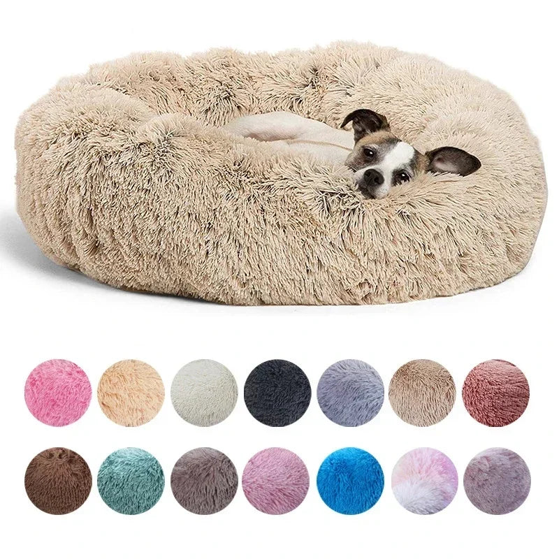 Luxurious Cozy & Plush Round Pet Bed for Large Dogs & Cats - The Ultimate Sleeping Retreat (40-90cm)