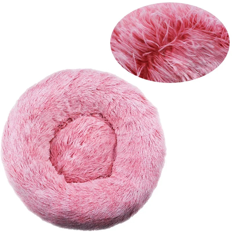 Luxurious Cozy & Plush Round Pet Bed for Large Dogs & Cats - The Ultimate Sleeping Retreat (40-90cm)