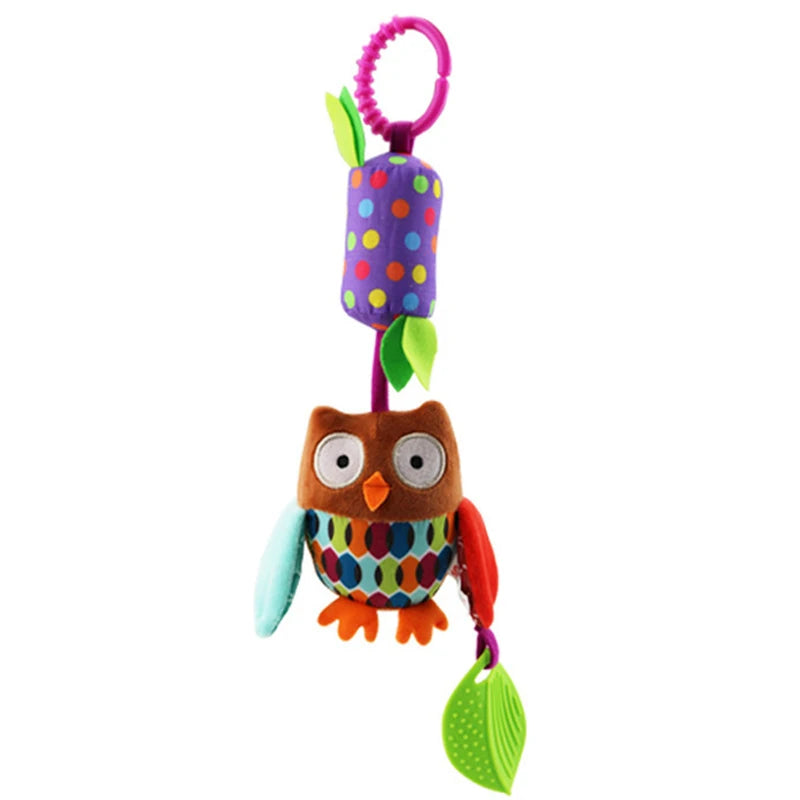 Enchanting Plush Animal Crib Mobile Toy - Perfect for Stroller, Car Seat & Nursery Fun!