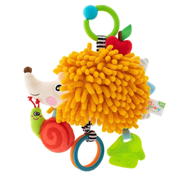 Enchanting Plush Animal Crib Mobile Toy - Perfect for Stroller, Car Seat & Nursery Fun!