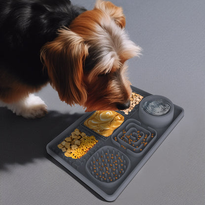 CalmFeast™ Luxury Lick Mat & Slow Feeder 🐶