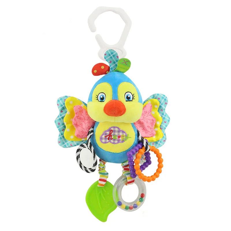 Enchanting Plush Animal Crib Mobile Toy - Perfect for Stroller, Car Seat & Nursery Fun!