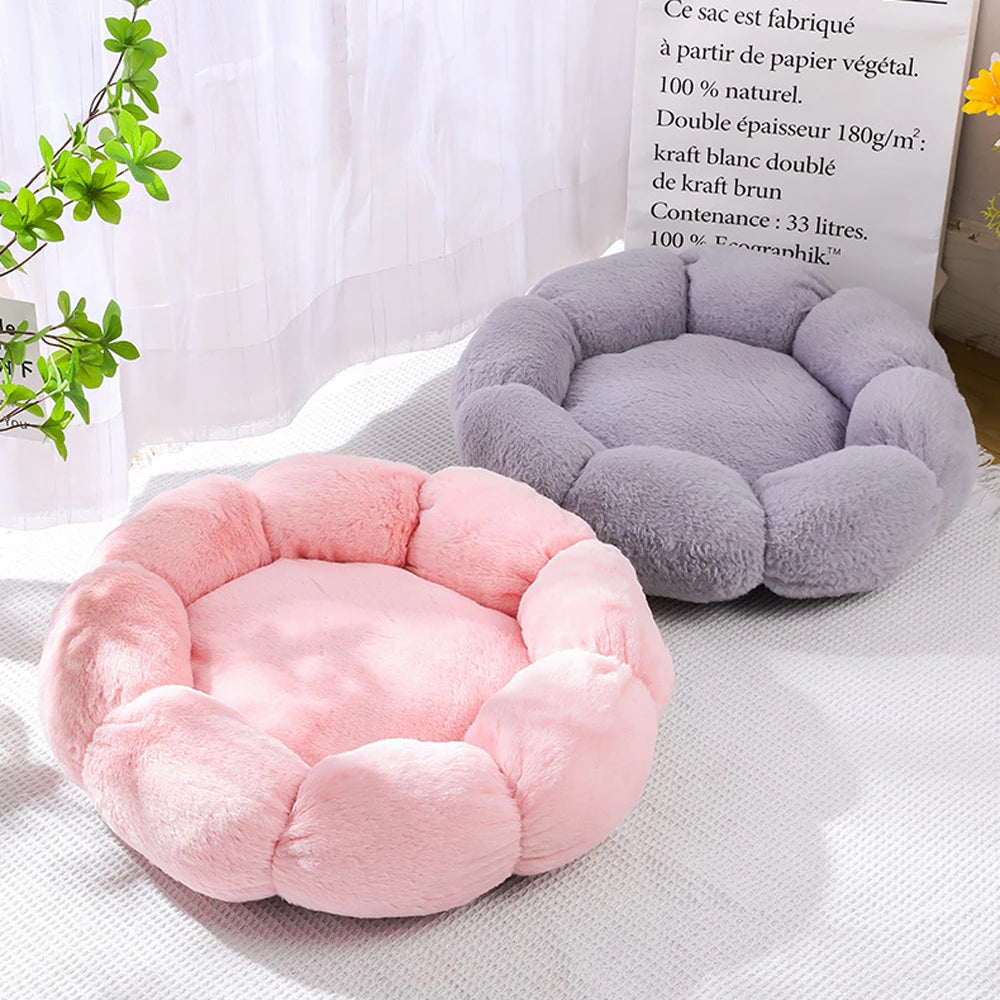 Snuggly Flower Power Pet Bed: The Ultimate Cozy Oasis for Your Furry Fashionistas!