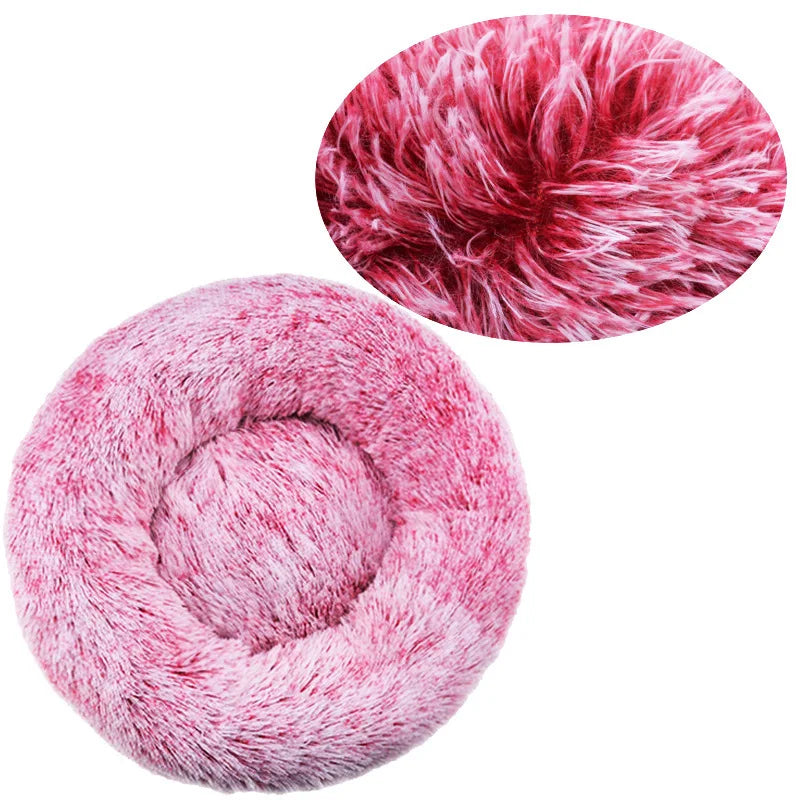 Luxurious Cozy & Plush Round Pet Bed for Large Dogs & Cats - The Ultimate Sleeping Retreat (40-90cm)