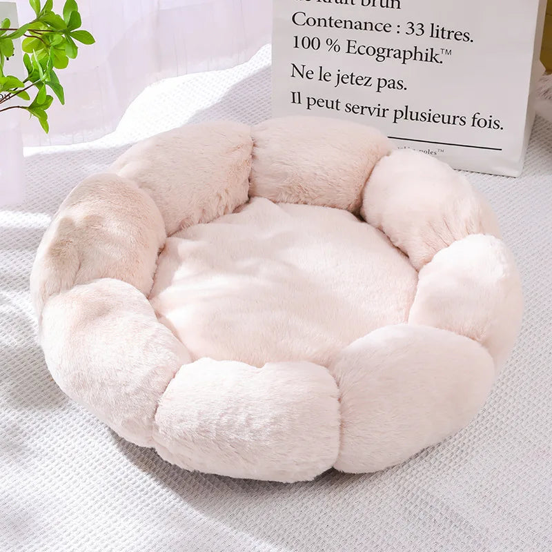 Snuggly Flower Power Pet Bed: The Ultimate Cozy Oasis for Your Furry Fashionistas!