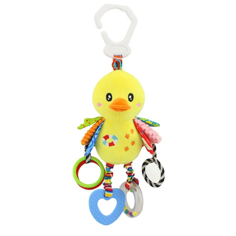 Enchanting Plush Animal Crib Mobile Toy - Perfect for Stroller, Car Seat & Nursery Fun!